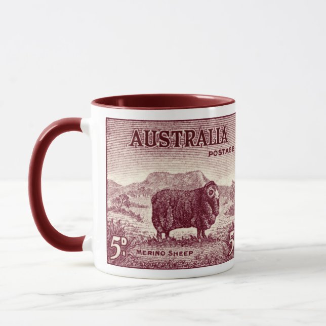 1934 Australian Merino Sheep Tasse (Links)