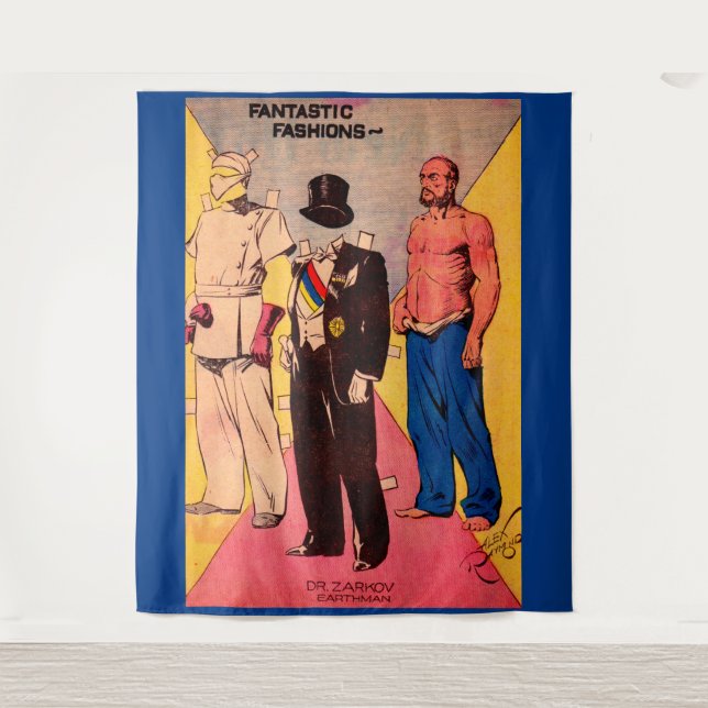 1934 Dr. Zarkov Flash Gordon Comic Wandteppich (Vorderseite)