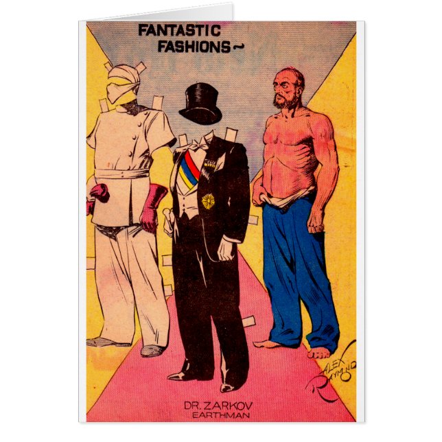 1934 Dr. Zarkov Papier Puppe Flash Gordon (Vorne)