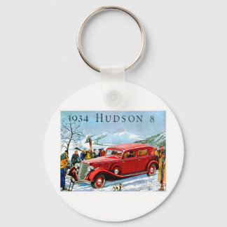1934 Hudson 8 Vintage Kfz-Werbung Schlüsselanhänger