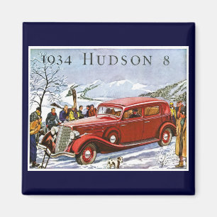 1934 Hudson 8 Vintage-Werbeanzeige Magnet