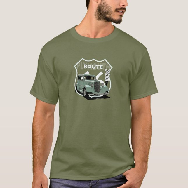 1934 in Plymouth. Chrysler.
Mopar. Grüne Halde T-Shirt (Vorderseite)