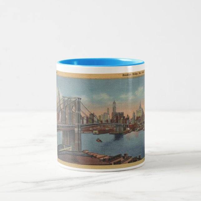 1934 NY Brooklyn Bridge Tasse (Mittel)