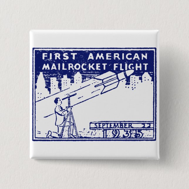 1935 American Rocket Mail Button (Vorderseite)