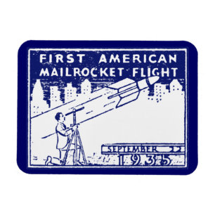 1935 Amerikanische Raketenpost Magnet