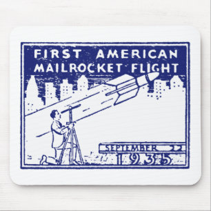 1935 Amerikanische Raketenpost Mousepad