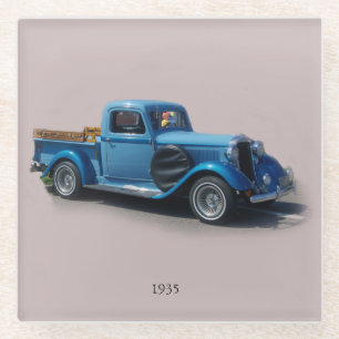 1935 Blauer Lkw-Untersetzer Glasuntersetzer