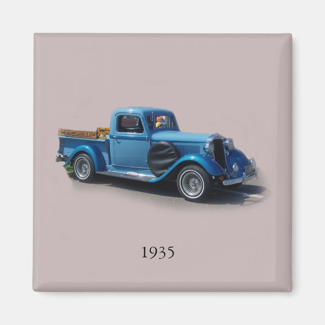 1935 Blue Truck Magnet (Vorne)