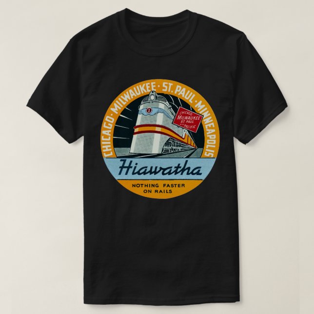 1935 Eisenbahn Hiawatha T-Shirt (Design vorne)