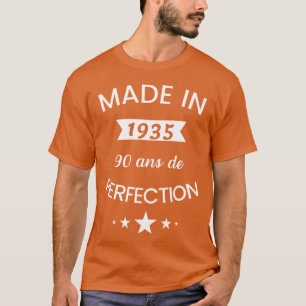 1935 geboren Humor 90 Jahre Jubiläums Mädchen T-Shirt