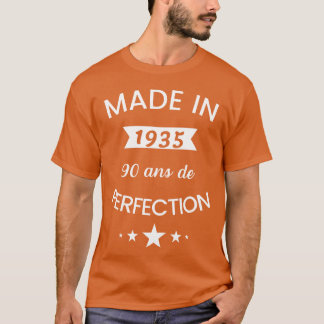 1935 geboren Humor 90 Jahre Jubiläums Mädchen T-Shirt