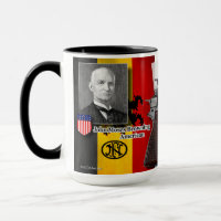 1935 hallo Power-Pistolen-Kaffee-Tasse brünierend