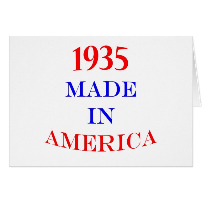 1935 machte in Amerika (Vorderseite (Horizontal))