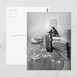 1935 MARGARET BOURKE NEW YORK CITY VINTAGES FOTO POSTKARTE