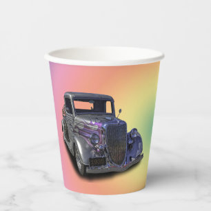 1935 PAPIERCUP VINTAGER LIEFERWAGEN PAPPBECHER