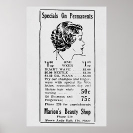 1935 Vintag Beauty Ad Poster