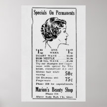1935 Vintage Schönheitswerbung