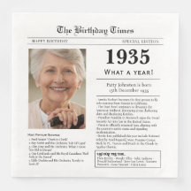 1935 Zeitung Geburtstagskarte 90. Geburtstag