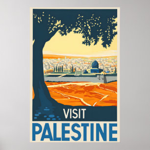 1936 Besuch Palästina Altes Jerusalem - Vintage Poster