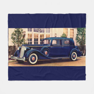 1936 Blau Packard Fleecedecke