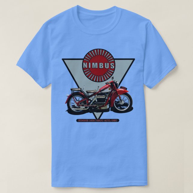 1936 Nimbus Motorrad 750 cc 4CYL OHC T-Shirt (Design vorne)