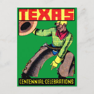 1936 Texas Centennial Postkarte