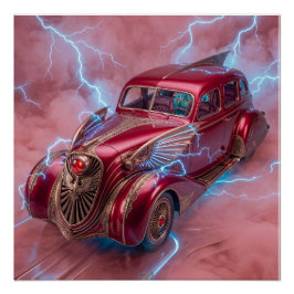 1936 Wingmobile Sedan mit Spezialeffekten Poster