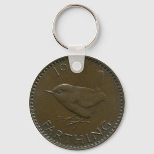 1937 Britischer Farthing-Schlüsselanhänger Schlüsselanhänger