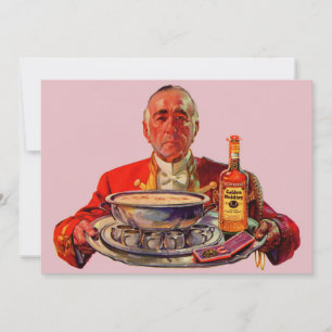 1937 Butler mit Tablett und Golden Wedding Whiskey