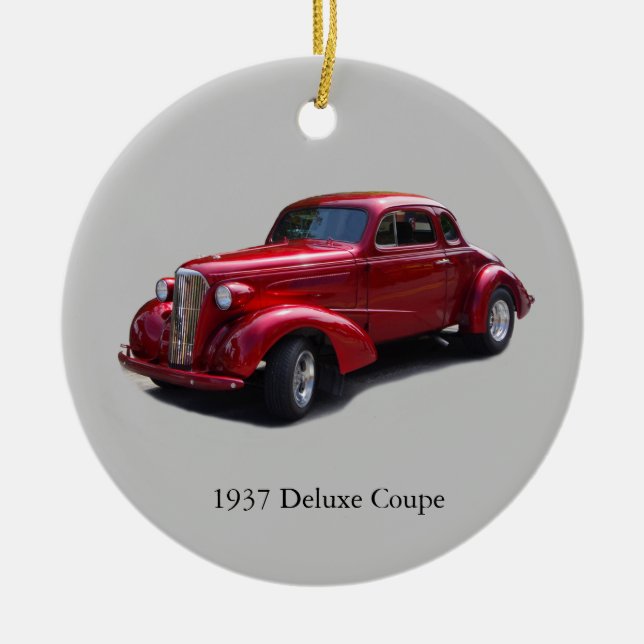 1937 Deluxe Coupé Keramik Ornament (Vorne)