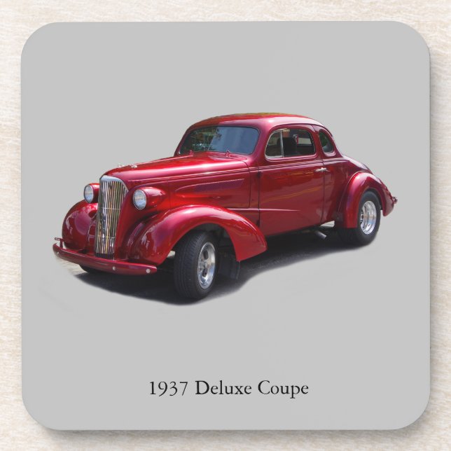 1937 Deluxe Coupe Set mit 6 Untersetzer aus Kunsts (Vorderseite)