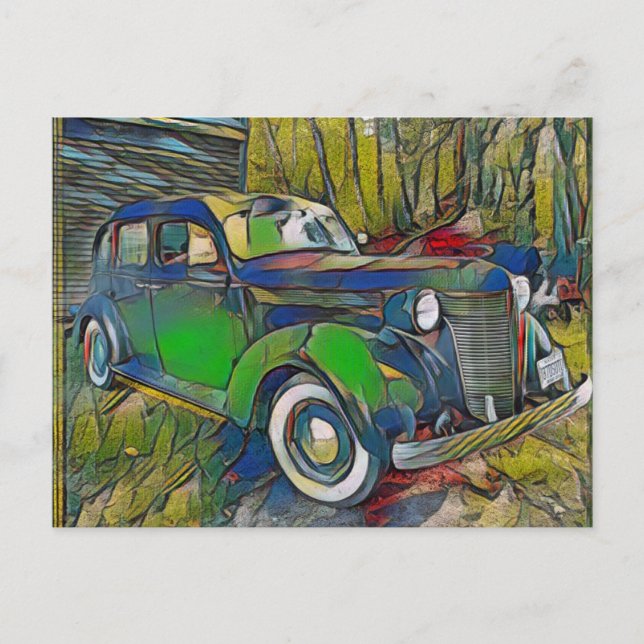 1937 Desoto 3 Postkarte (Vorderseite)