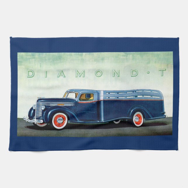1937 Diamond-T-Blue LKW Handtuch (Horizontal)