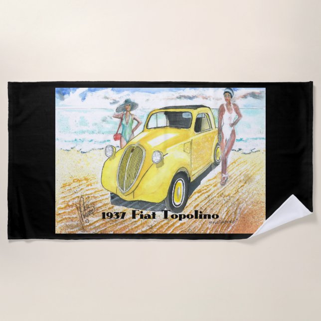1937 Fiat Topolino Strandtuch (Vorderseite)