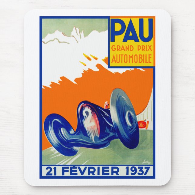 1937 Großer Preis Automobile de Pau Mousepad (Vorne)