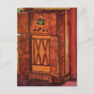 1937 Konsolenradio Postkarte