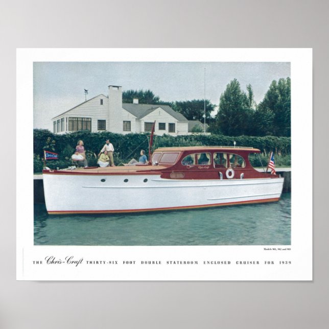 1938 Chris Craft Cruiser Poster (Vorne)