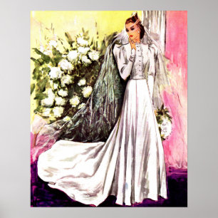 1938 Hochzeitskleid Poster