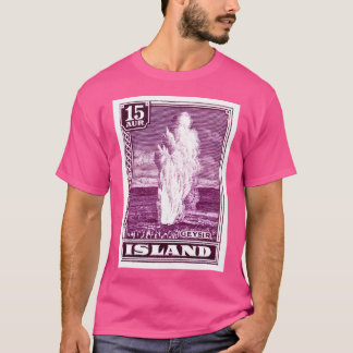 1938 Isländische Geysir-Postage-Briefmarke T-Shirt