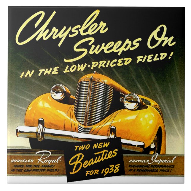 1938 kehrt Chrysler weiter Fliese (Vorderseite)