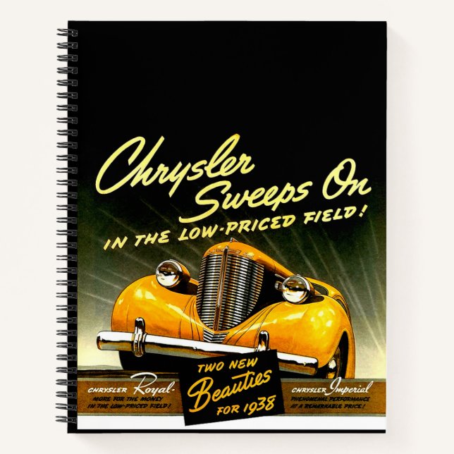1938 kehrt Chrysler weiter Notizbuch (Vorderseite)
