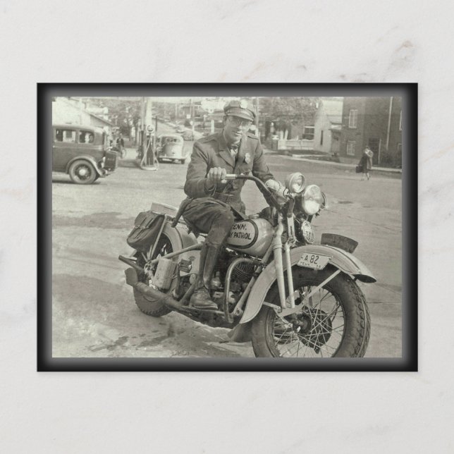 1938 Tennessee Highway Patrol Postkarte (Vorderseite)