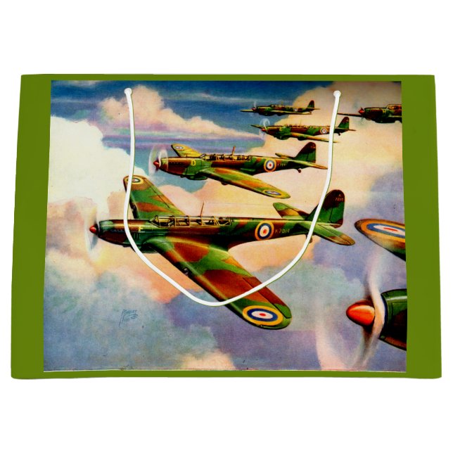 1939 British Fairey Junior Medium Bomber Große Geschenktüte (Vorderseite)