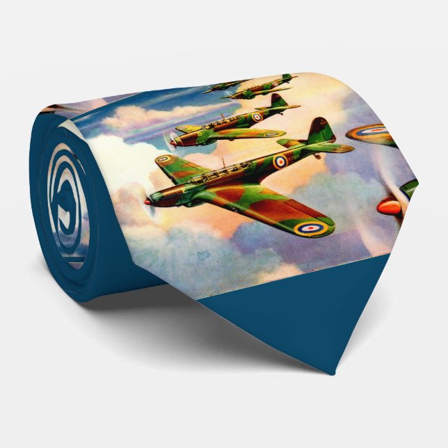 1939 British Fairey Junior Medium Bomber print Krawatte (Gerollt)