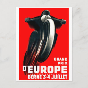 1939 Europaparlament-Poster zum Großen Preis von M Postkarte