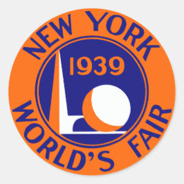 1939 New York World's Fair Runder Aufkleber