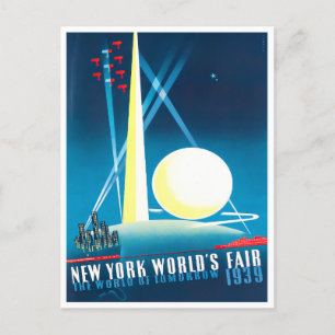 1939 New York World's Fair Vintage-Reisepostkarte Postkarte