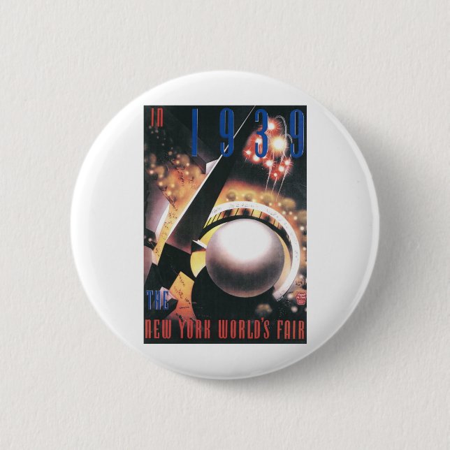 1939 New Yorker Weltmesse Button (Vorderseite)