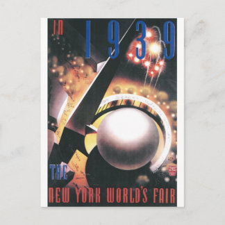 1939 New Yorker Weltmesse Postkarte