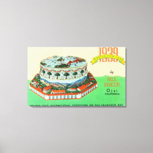 1939 World Fair Cake von Bill Baker in Ojai Leinwanddruck